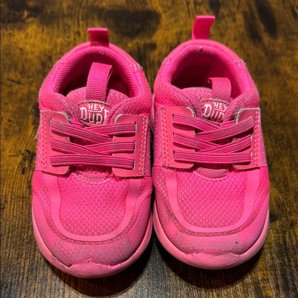 Hey Dude Pink Sneakers Lightweight Mesh